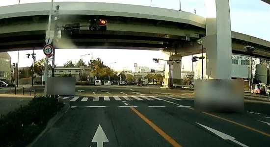 ユニバーサルシティ出口からUSJへ向かう一般道路