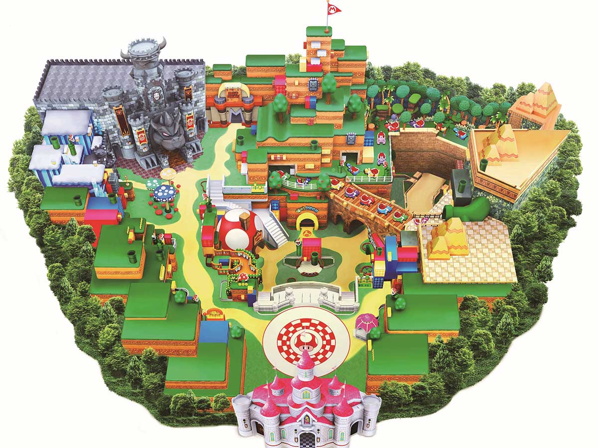  SUPER NINTENDO WORLD MAP