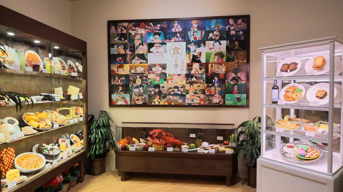 Ghibli Park Exhibition: Drawing Food display