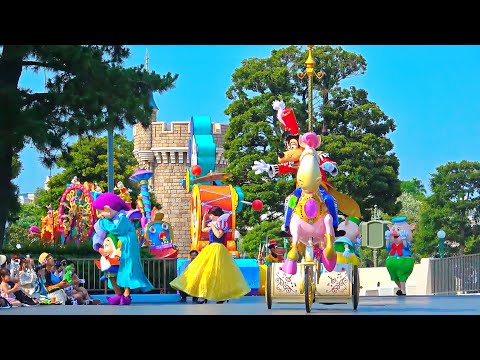 【4K】 TDL ハピネス・イズ・ヒア 2017／ Happiness is Here 2017【7/9 トゥモローランドテラス横座り最前】