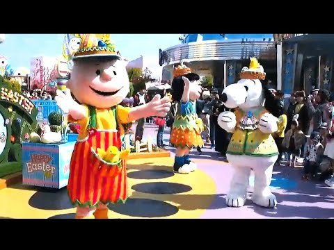 【usj】イースター衣装のスヌーピーたちの可愛すぎるダンス ～ワンダーランド・シーズンズ・ジョイ