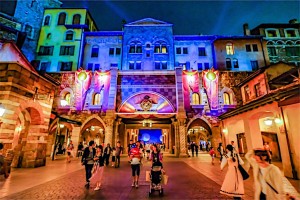 ディズニーシー 夜景 遠近感