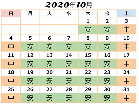 2020年10月USJ料金