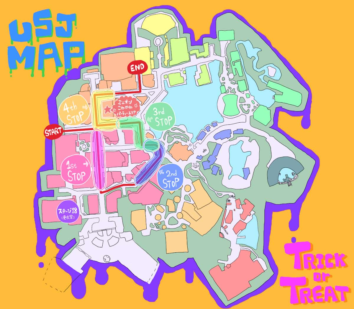 フェスタデパレードコース地図2019