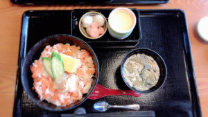 サーモン丼全体