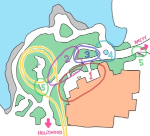 呪われた薔薇園 キャスト登場場所
