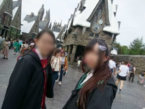 ハリーポッターコスプレ ホグワーツ生徒コーデ