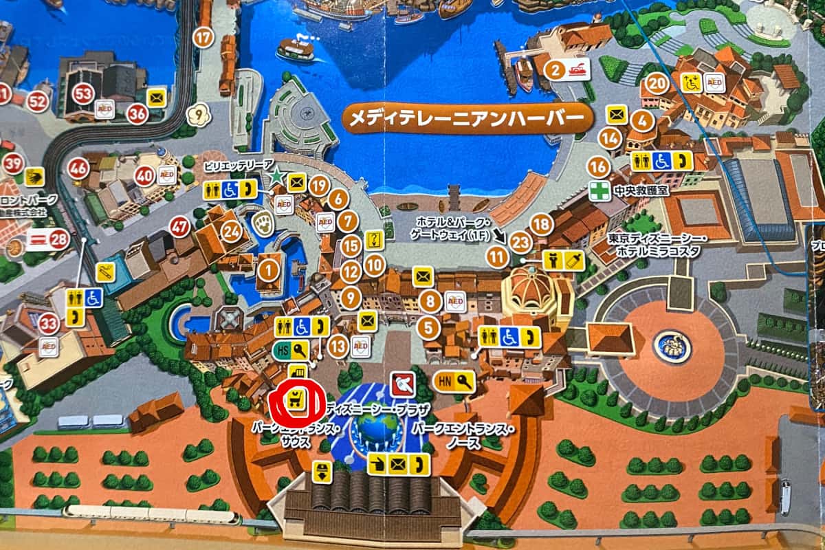 ディズニーシー　マップ