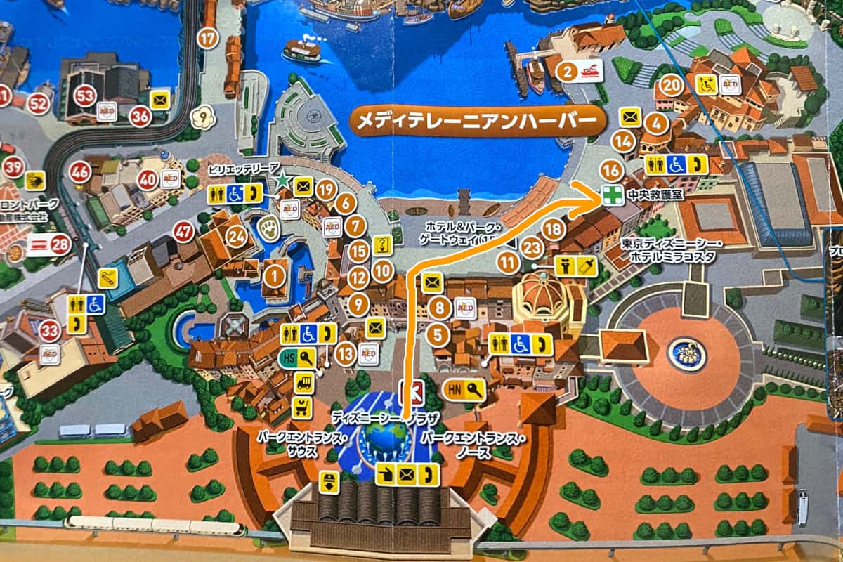 ディズニーシーのマップ