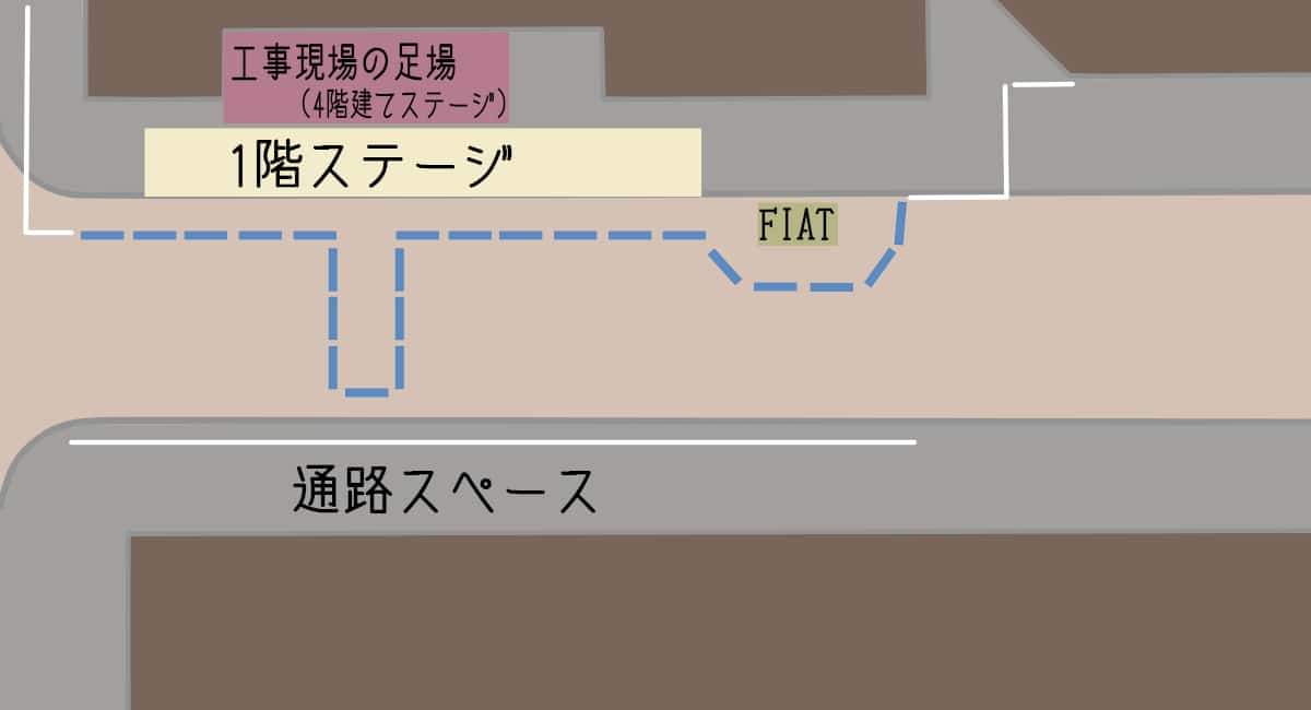 ステージの見取り図