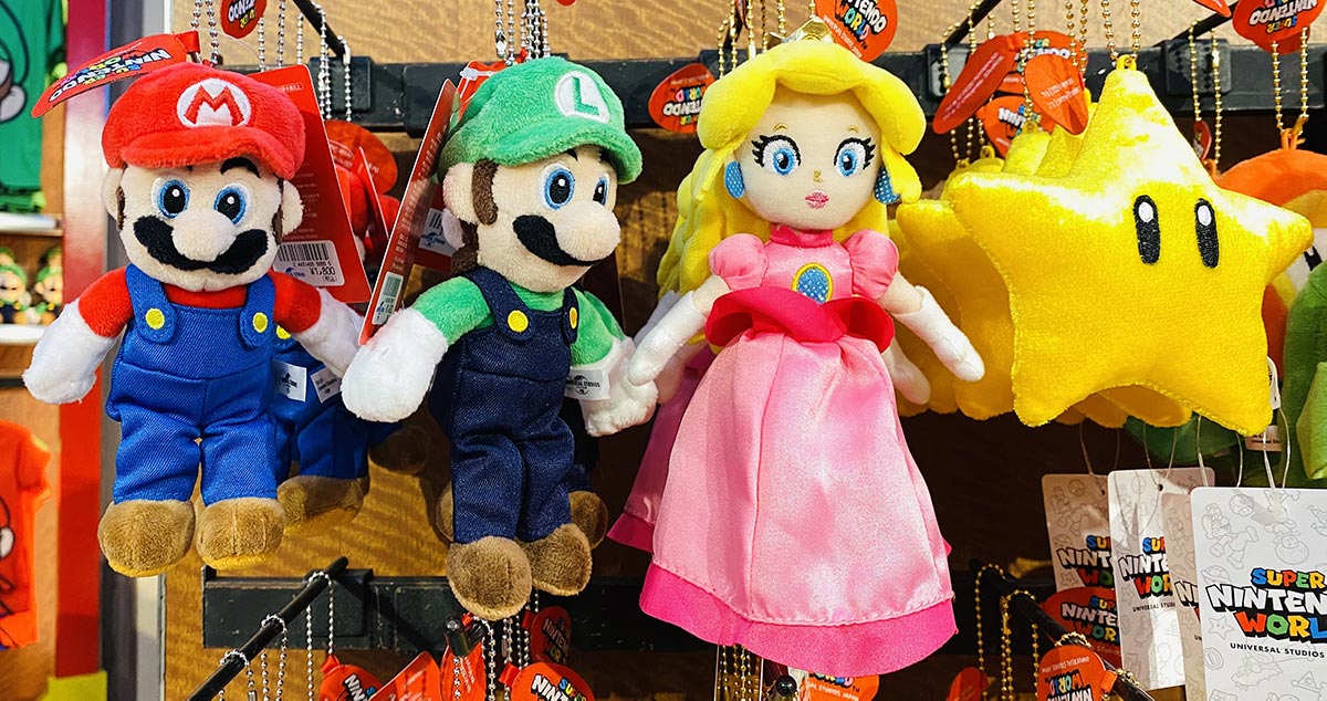 マスコットキーチェーン（大）マリオ＆ルイージ＆ピーチ姫