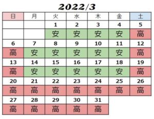 2022年3月USJチケット料金