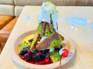 ジャングル・クリスマスツリー・ケーキ ~ミックスベリー&バニラクリームソース~