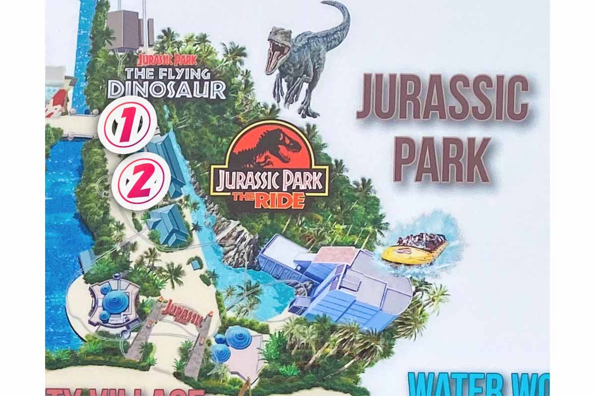 Jurassic Park Area Map