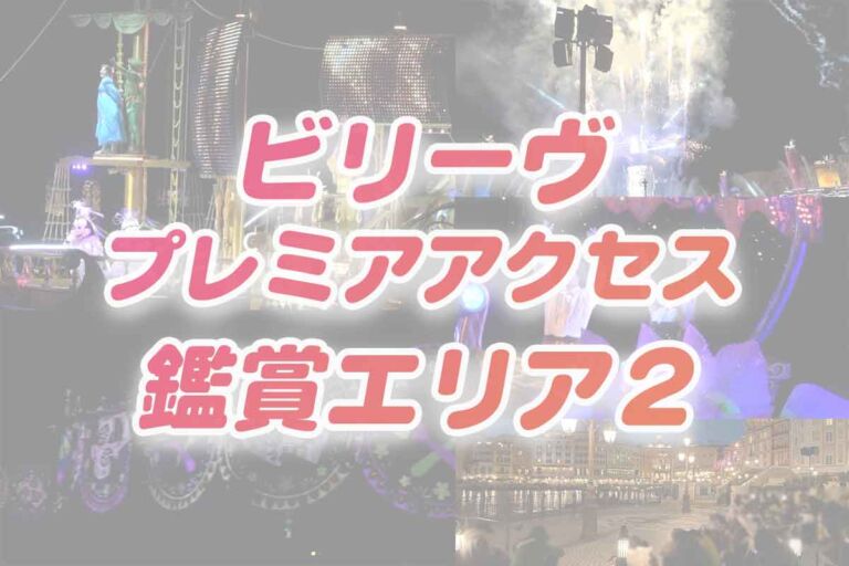ディズニーシー「ビリーヴ」攻略！プレミアアクセス観賞エリア【リドアイル】からの見え方