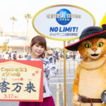 しょこたんユニバで大興奮♪映画イベント後にマリオ・ドラえもんを楽しむ様子も