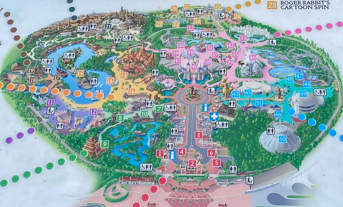 カリフォルニアディズニーランド　地図