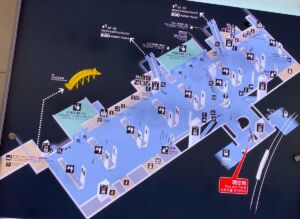 羽田空港 第3ターミナル 出発ロビー 3階の地図