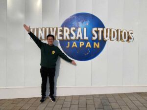 USJロゴ 記念撮影