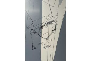 怪盗キッドのイラストとサイン