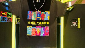 USJワンピースグッズ2024 Tシャツ(黒、白)