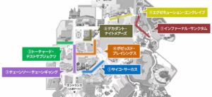 ハロウィンホラーナイト2024マップ