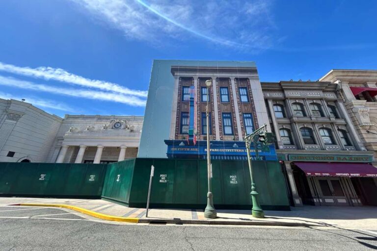 USJ元スパイダーマンの建物が完全に見えなくなりました