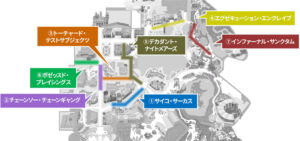 USJハロウィンホラーナイト2025 地図