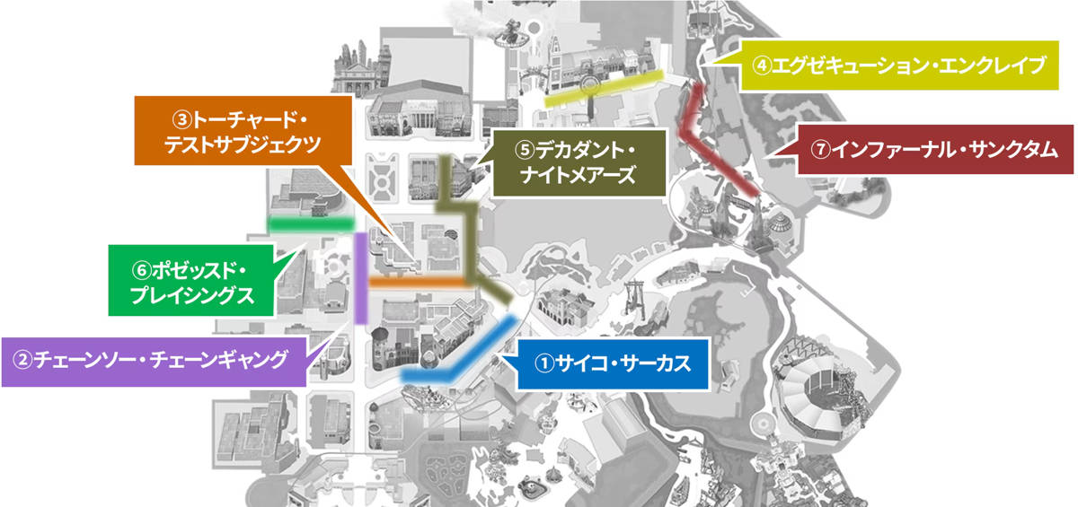 USJハロウィンホラーナイト2025　地図