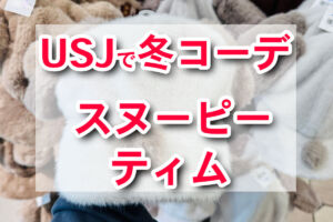 USJ冬コーデ　スヌーピー　ティム