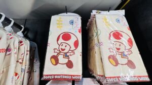 可愛いキノピオが3人もいるフェイスタオル