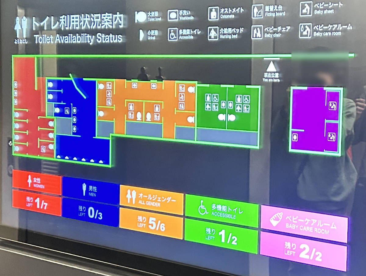 夢洲駅　トイレの個数・大きさ