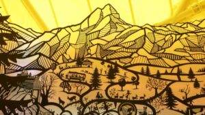 スイス 切り絵
