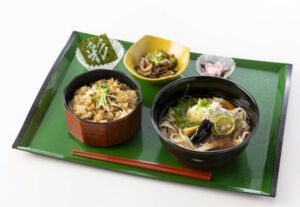 揚げ茄子シラスのきしめん膳