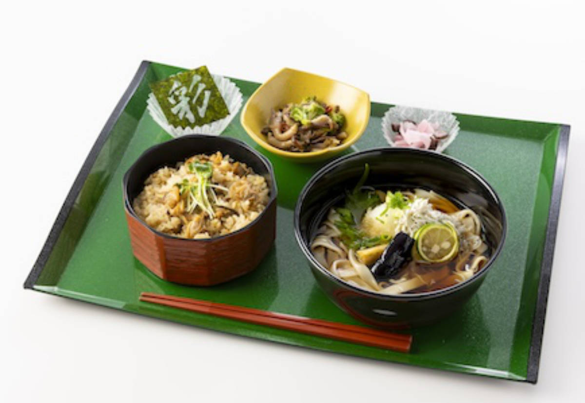 揚げ茄子シラスのきしめん膳