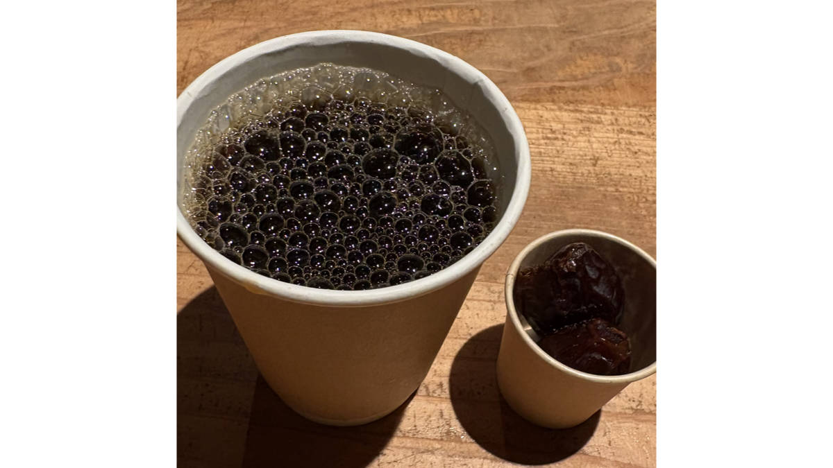 ヨルダンコーヒーとレーズン