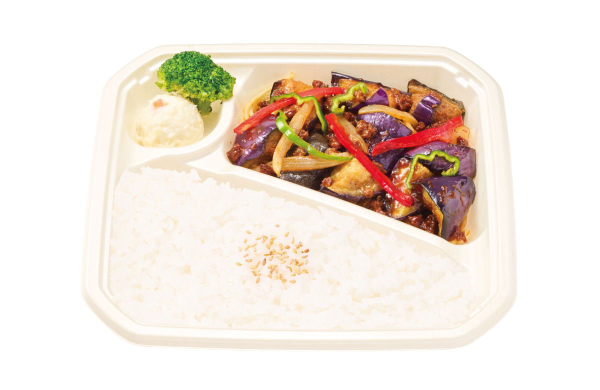 ほっかほっか亭での「なす味噌炒め弁当」