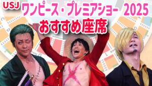 USJワンピースプレミアショー2025おすすめの座席