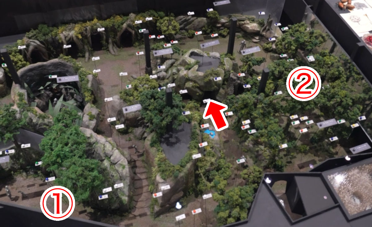 水の洞窟はどこ?地図