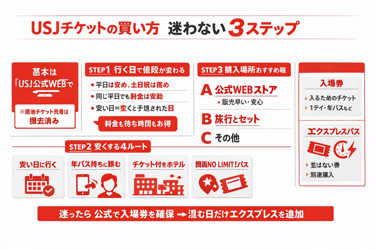 USJチケットの買い方