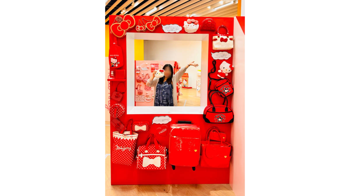 ハローキティの展示史上最大量のグッズ
