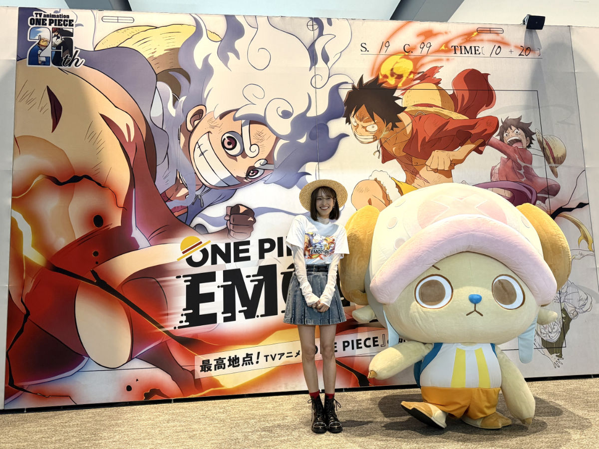 ワンピースエモーション大阪　佐々木久美さん（元日向坂46）とチョッパー
