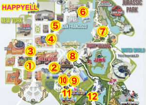 USJ2025年チュリトス地図