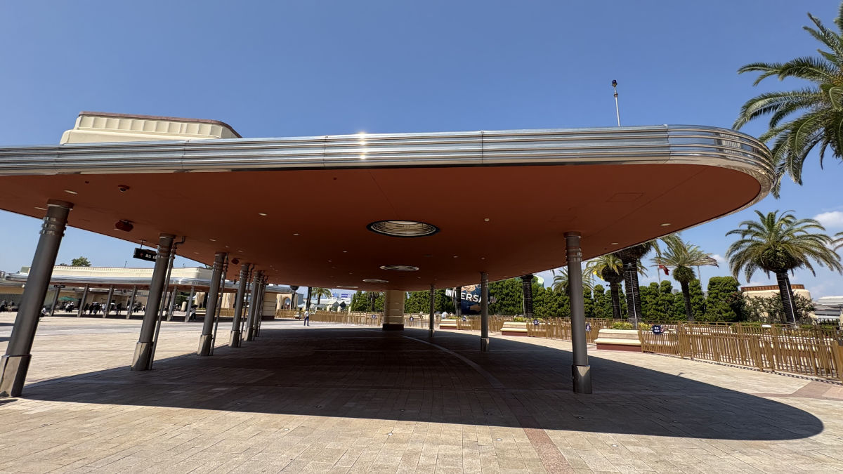 USJ入場ゲート前のチケット売場があった場所 2025年8月31日撮影