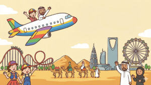 サウジアラビア・リヤドへ飛行機で行くルート