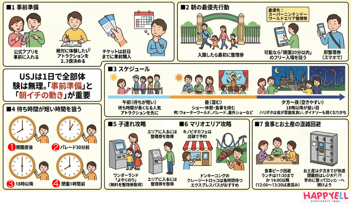USJ攻略法回り方まとめ