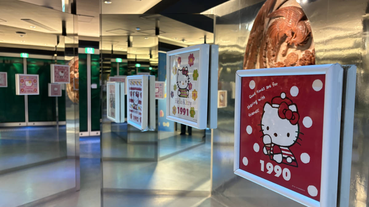 1年ごとのハローキティのイラストコーナー