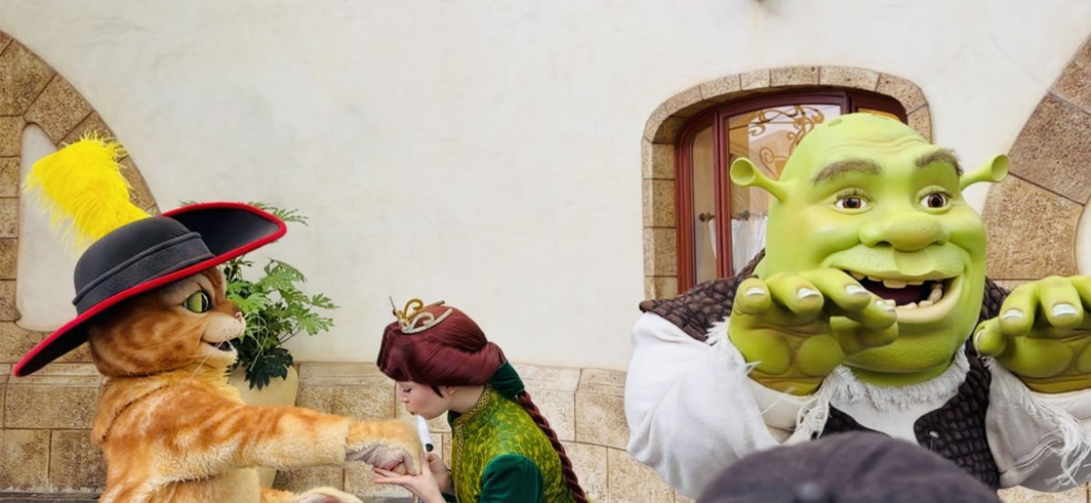 USJ25周年 シュレック・長靴を履いた猫