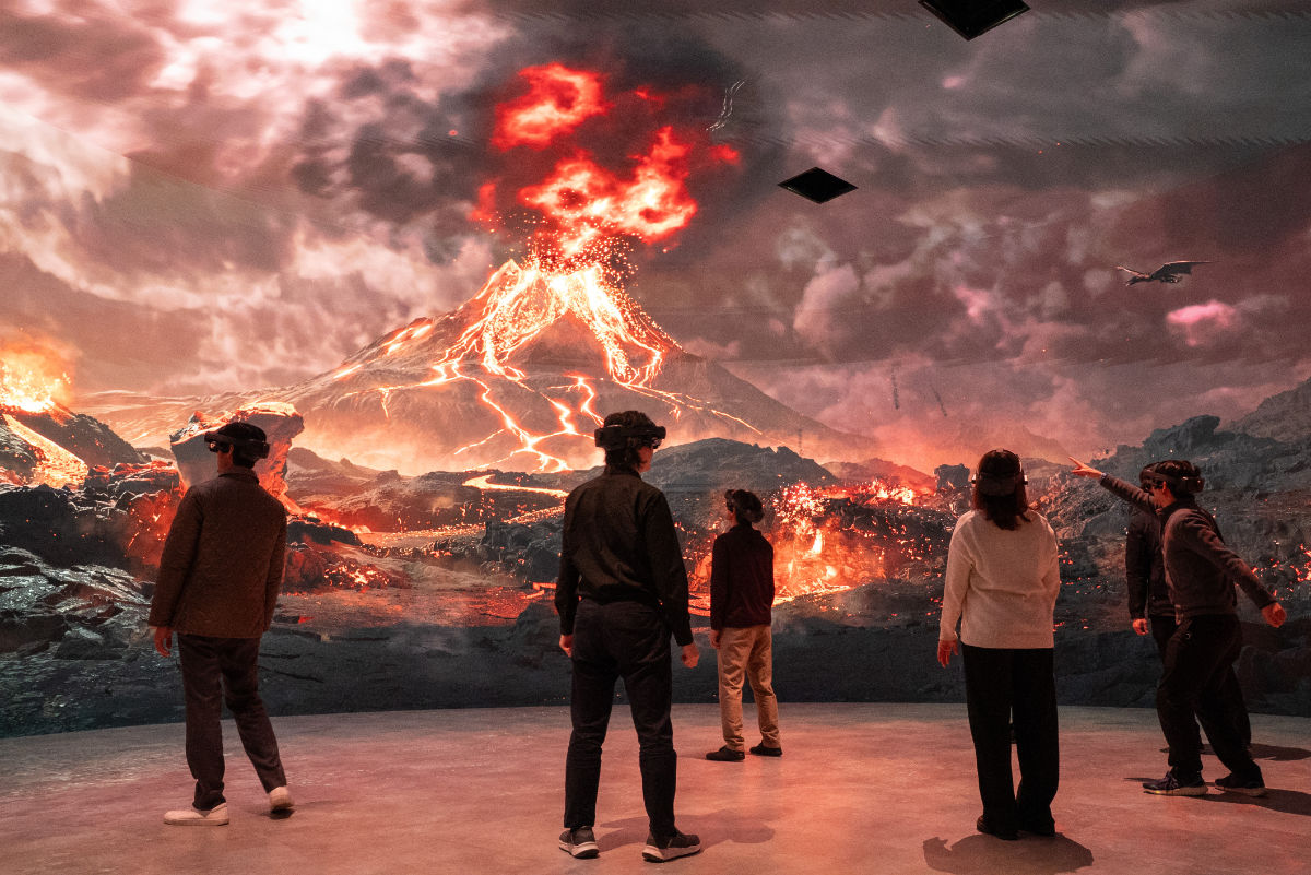 火山が噴火している場所に登場するモンスター