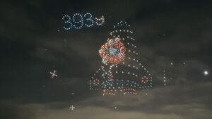 ミャクミャクロケット ドローンショー